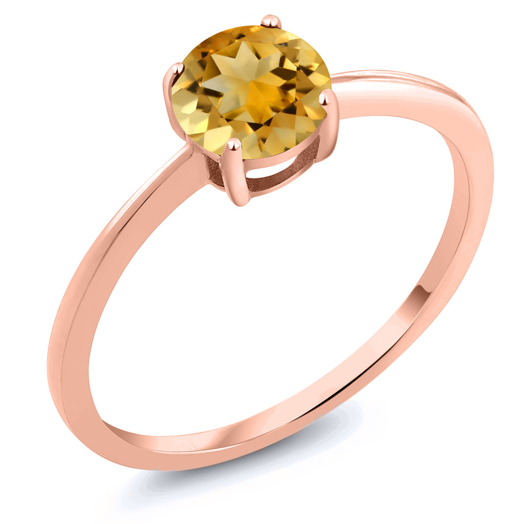 Citrine - November_8_Ring in 10K Rose Gold
