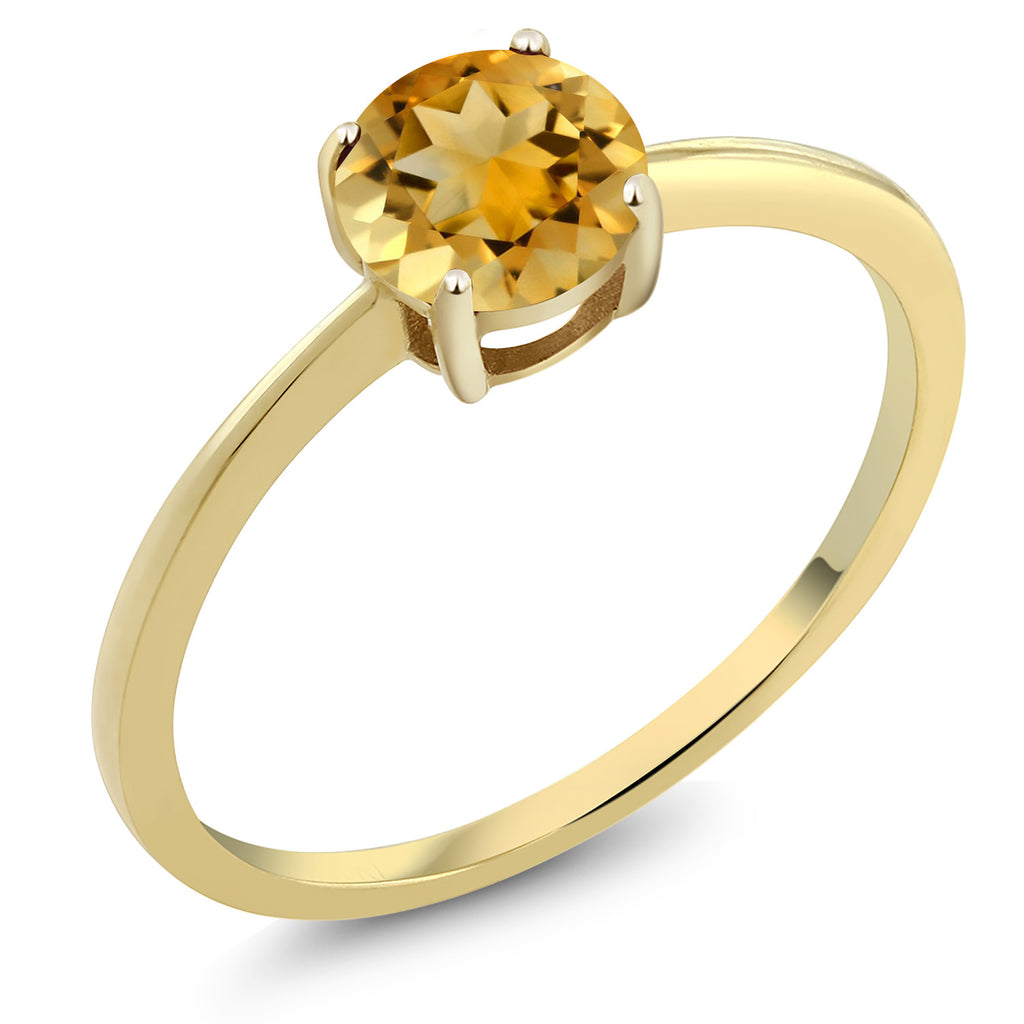 Citrine - November_8_Ring in 10K Yellow Gold
