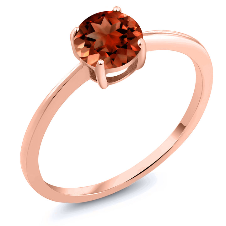 Garnet - January_5_Ring in 10K Rose Gold