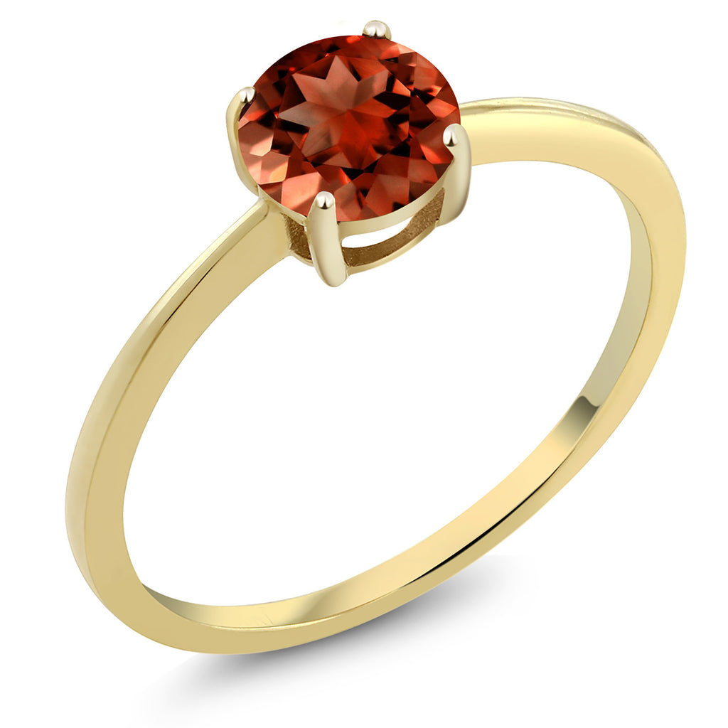 Garnet - January_8_Ring in 10K Yellow Gold