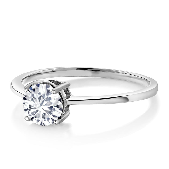 10K White Gold IGI Certified Lab Grown Diamond Solitaire Engagement Ring For Women | 1 Ct Round Cut | F-G Color | VS1 Clarity | Available in Size 5 to 10