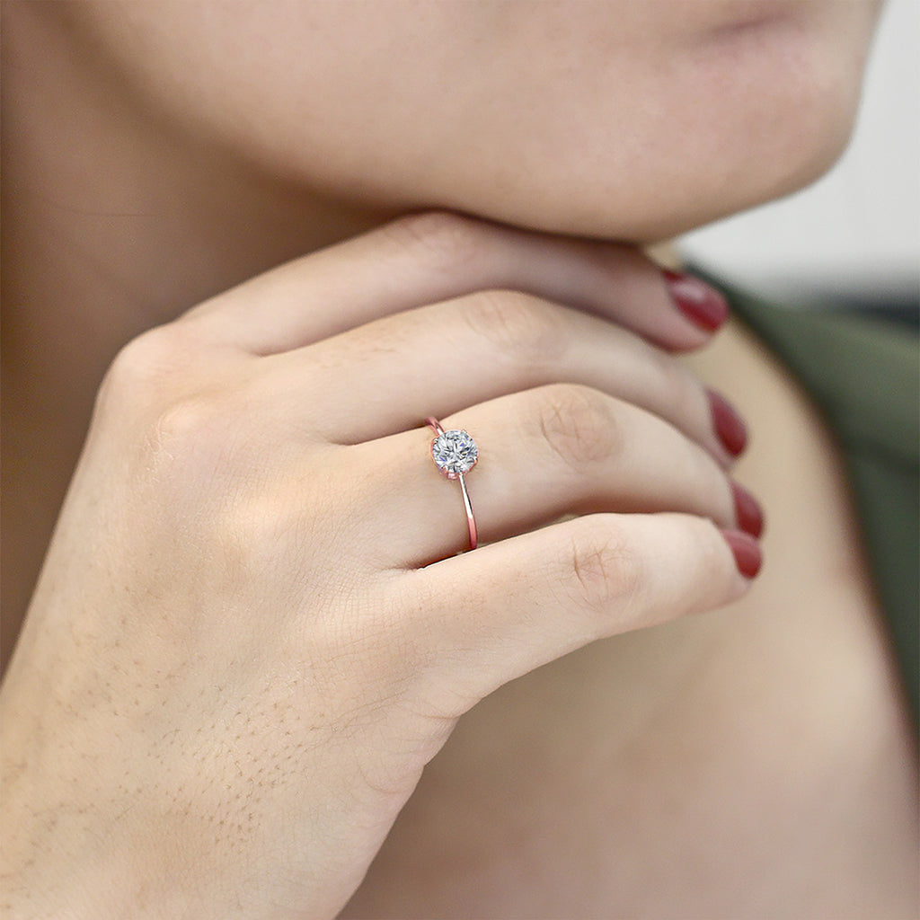 Lab Grown Diamond_5_Ring in 10K Rose Gold