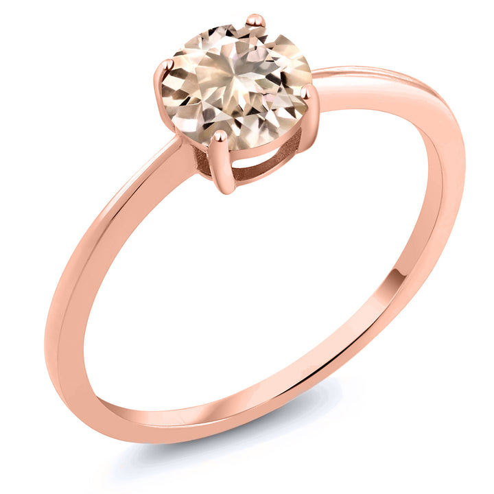 Morganite - October_5_Ring in 10K Rose Gold