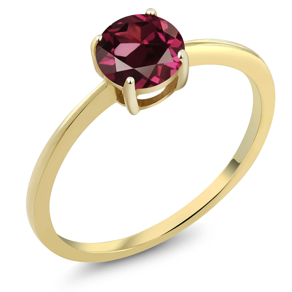 Rhodolite Garnet_7.5_Ring in 10K Yellow Gold