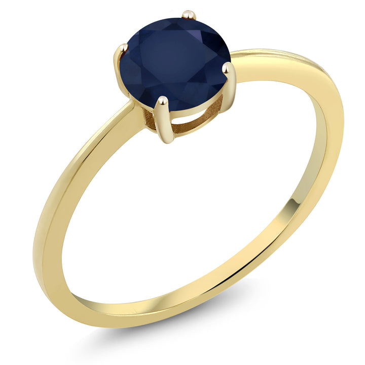 Blue Sapphire - September_5_Ring in 10K Yellow Gold