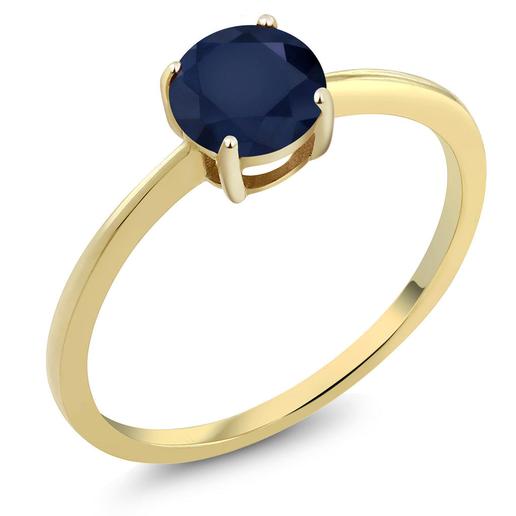 Blue Sapphire - September_10_Ring in 10K Yellow Gold