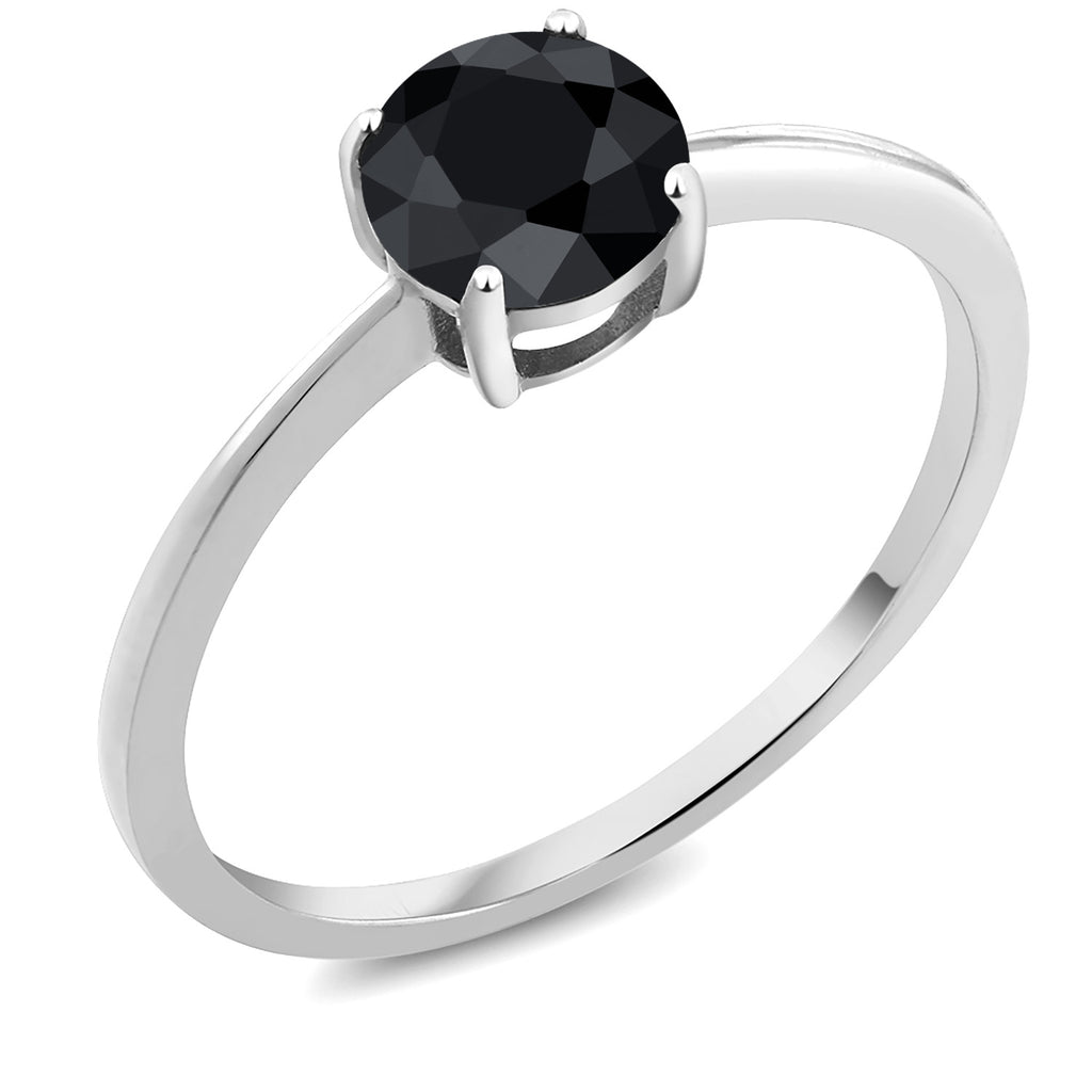 Black Sapphire - September_5.5_Ring in 10K White Gold