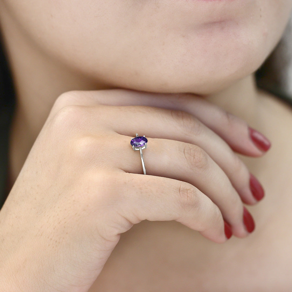 Ring in 10K White Gold