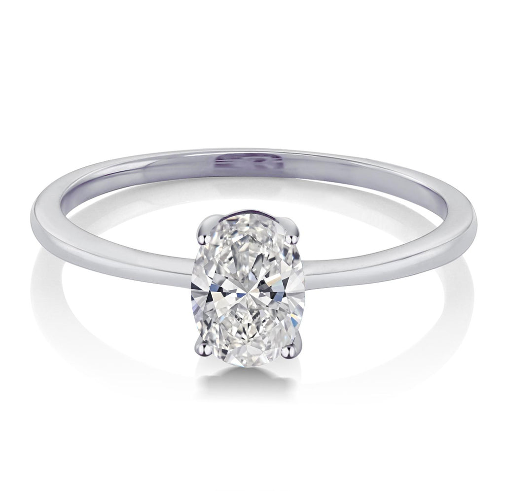 Ring in 10K White Gold