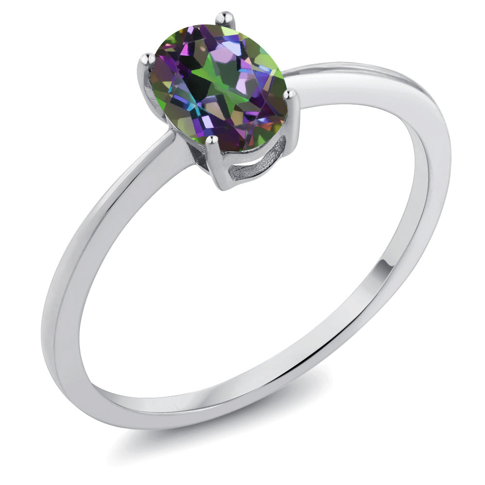 Green Mystic Topaz_6_Ring in 10K White Gold