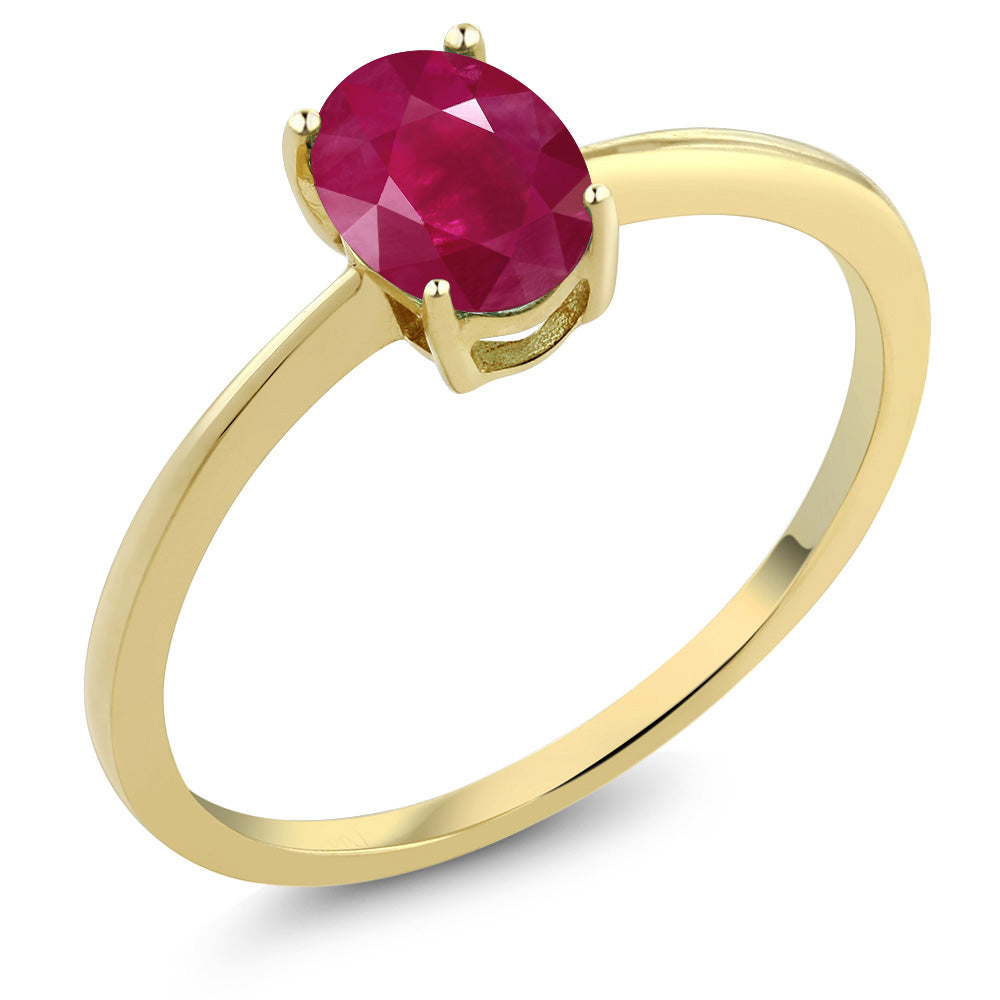 Ruby - July_5_Ring in 10K Yellow Gold