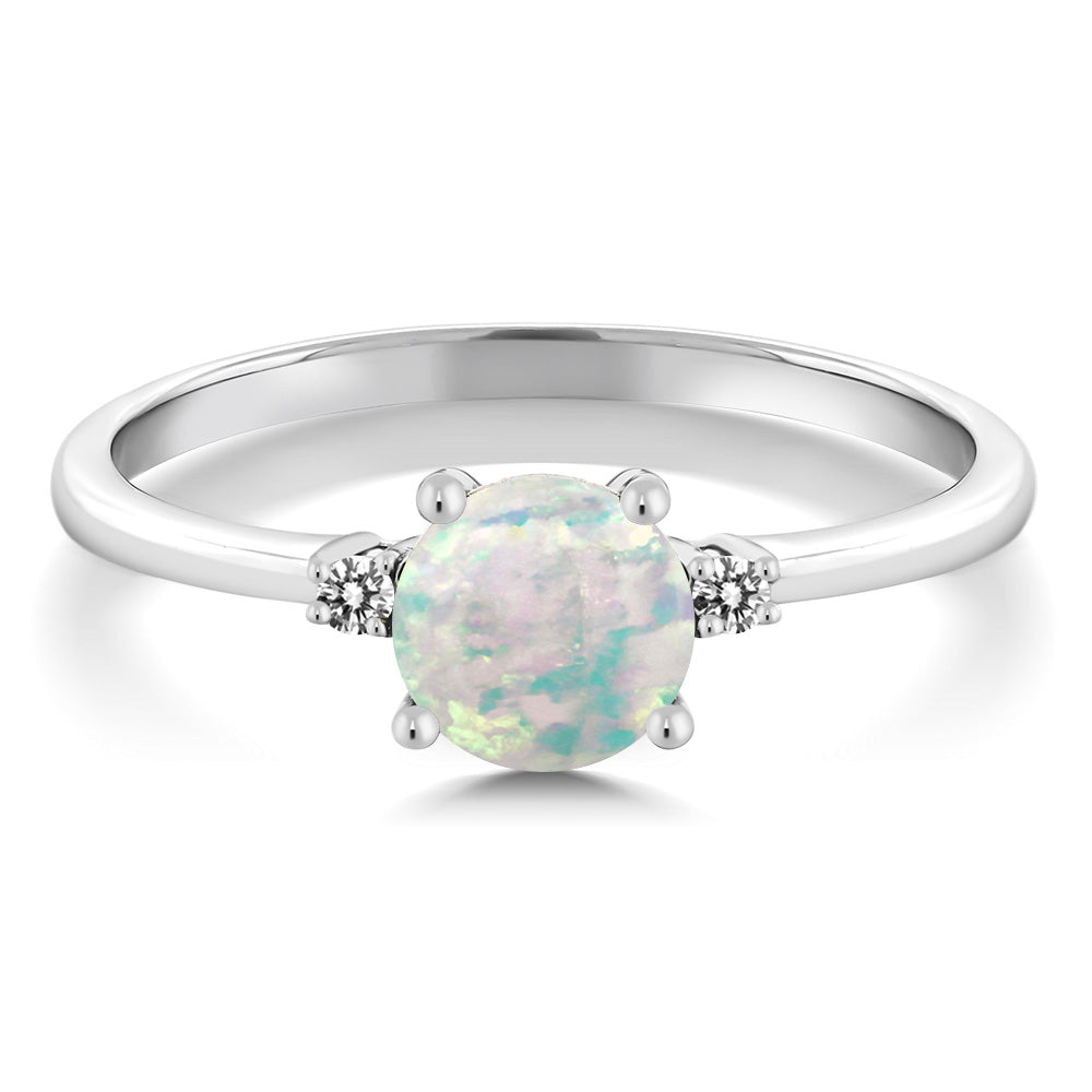 Ring in 10K White Gold