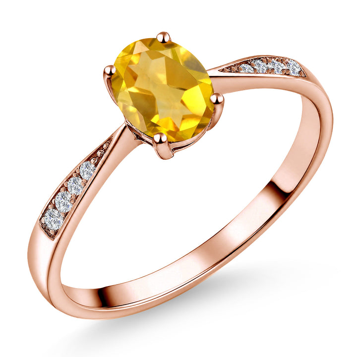 Citrine - November_5_Ring in 10K Rose Gold