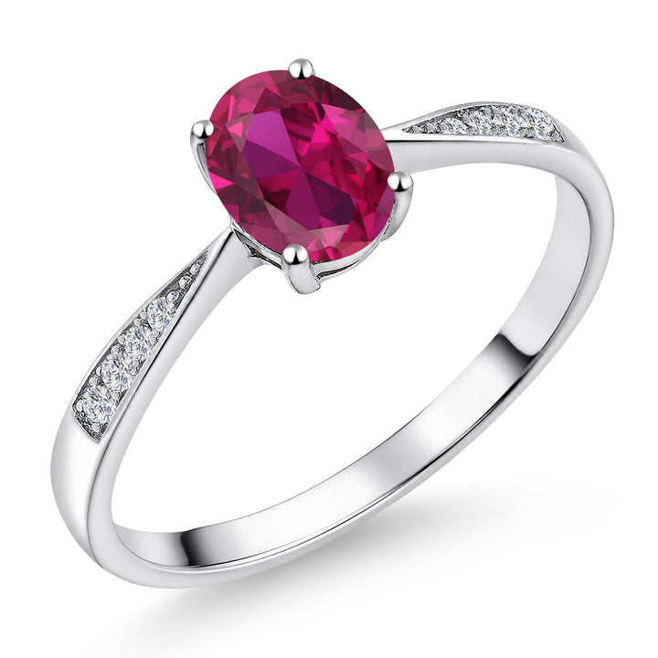 Created Ruby - July_5_Ring in 10K White Gold