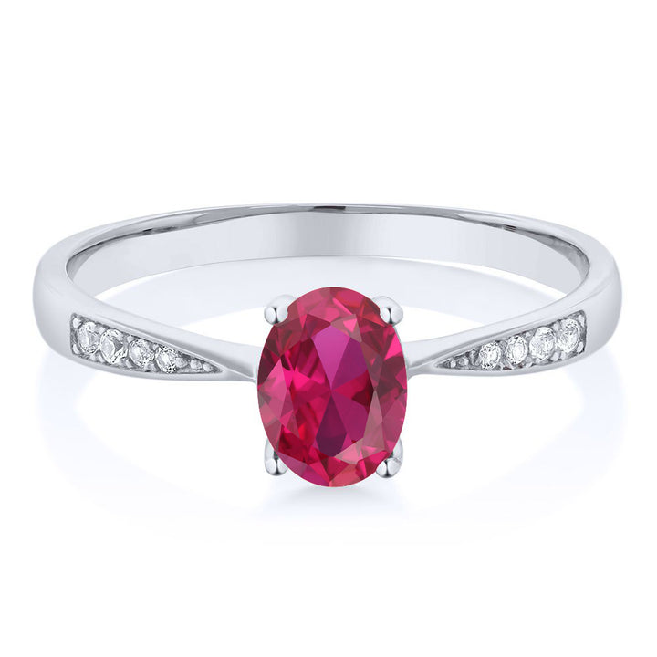 Created Ruby - July_5_Ring in 10K White Gold