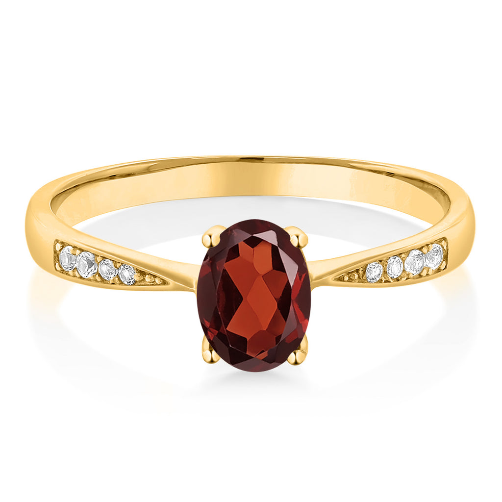 Garnet - January_6_Ring in 10K Yellow Gold
