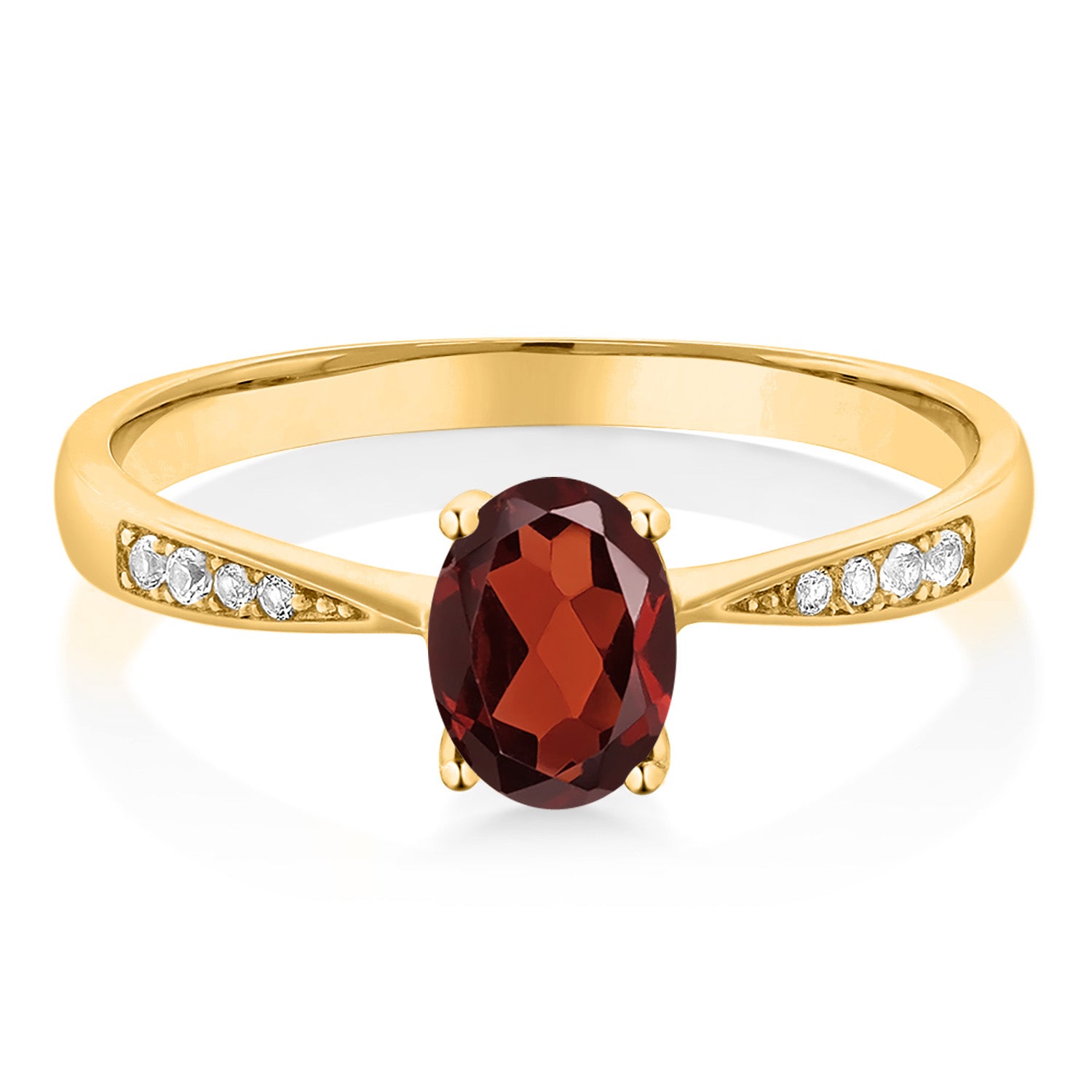 Garnet - January_9_Ring in 10K Yellow Gold