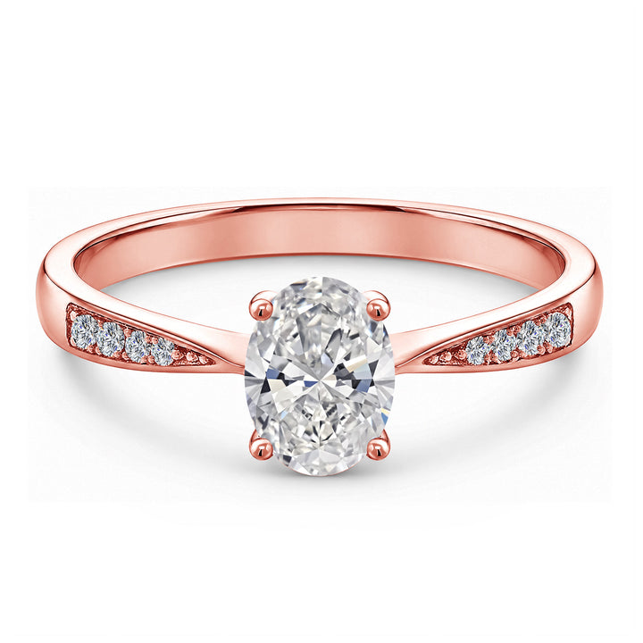 D - E_Ring in 10K Rose Gold
