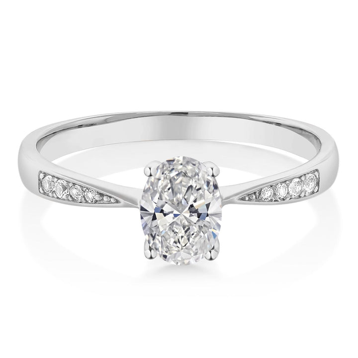 White Lab Grown Diamond - April_5_Ring in 10K White Gold