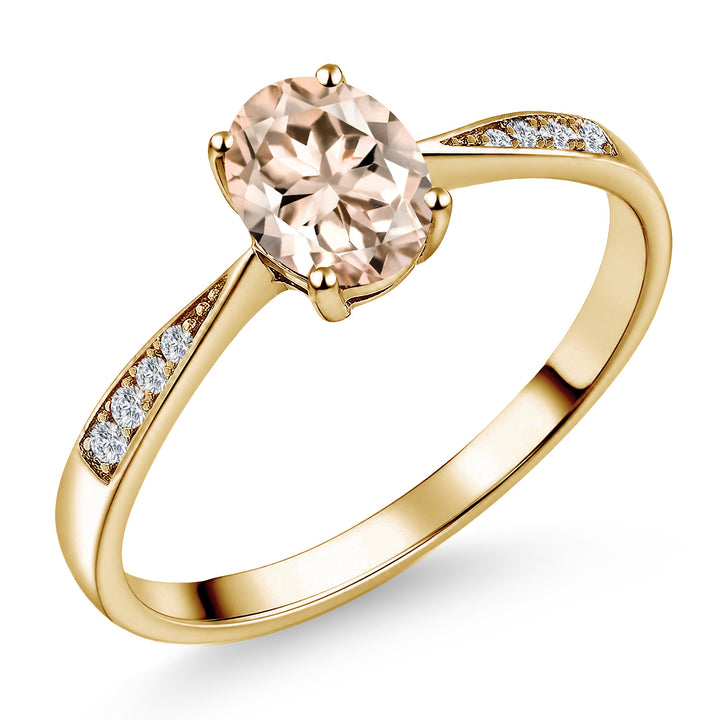 Morganite - October_6_Ring in 10K Yellow Gold