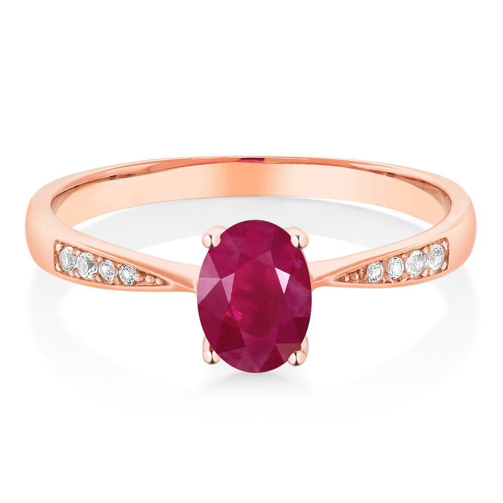 Ruby - July_7_Ring in 10K Rose Gold