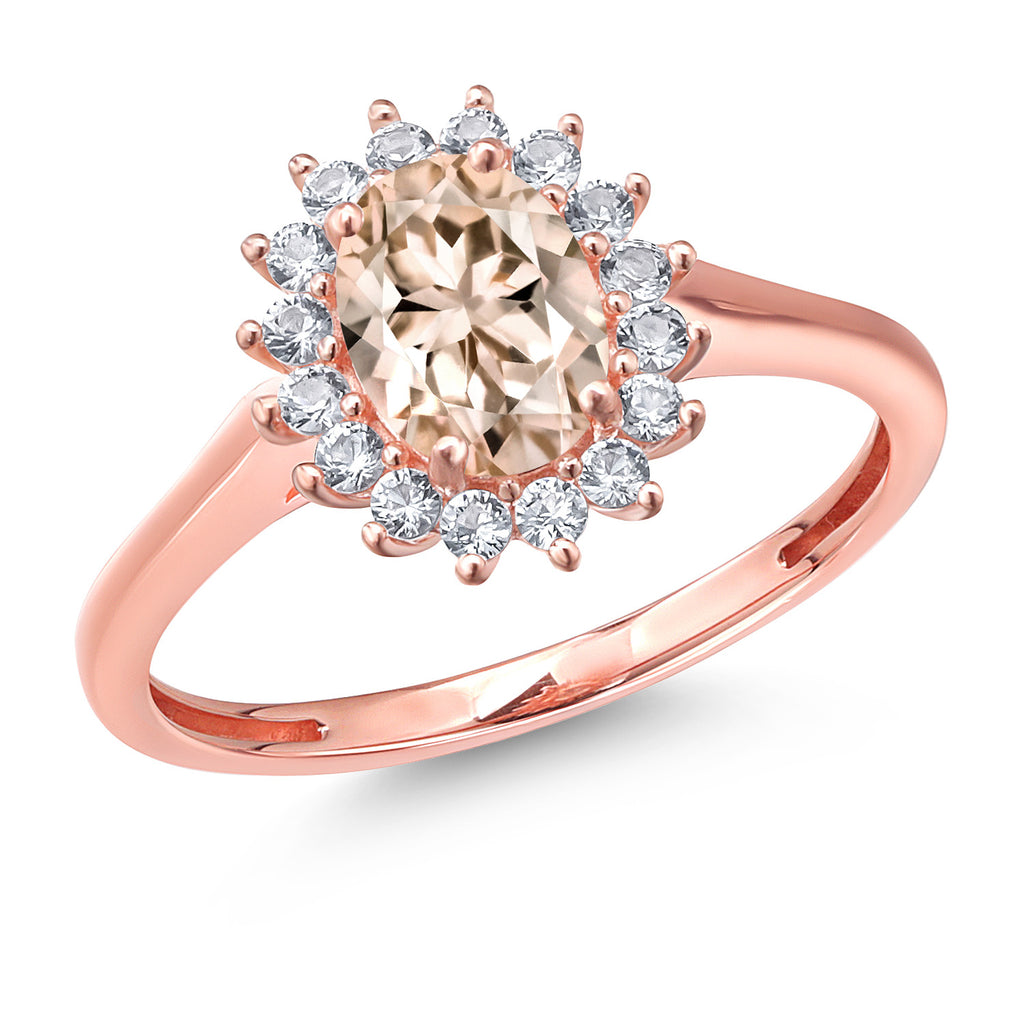 Morganite - October_6_Ring in 10K Rose Gold