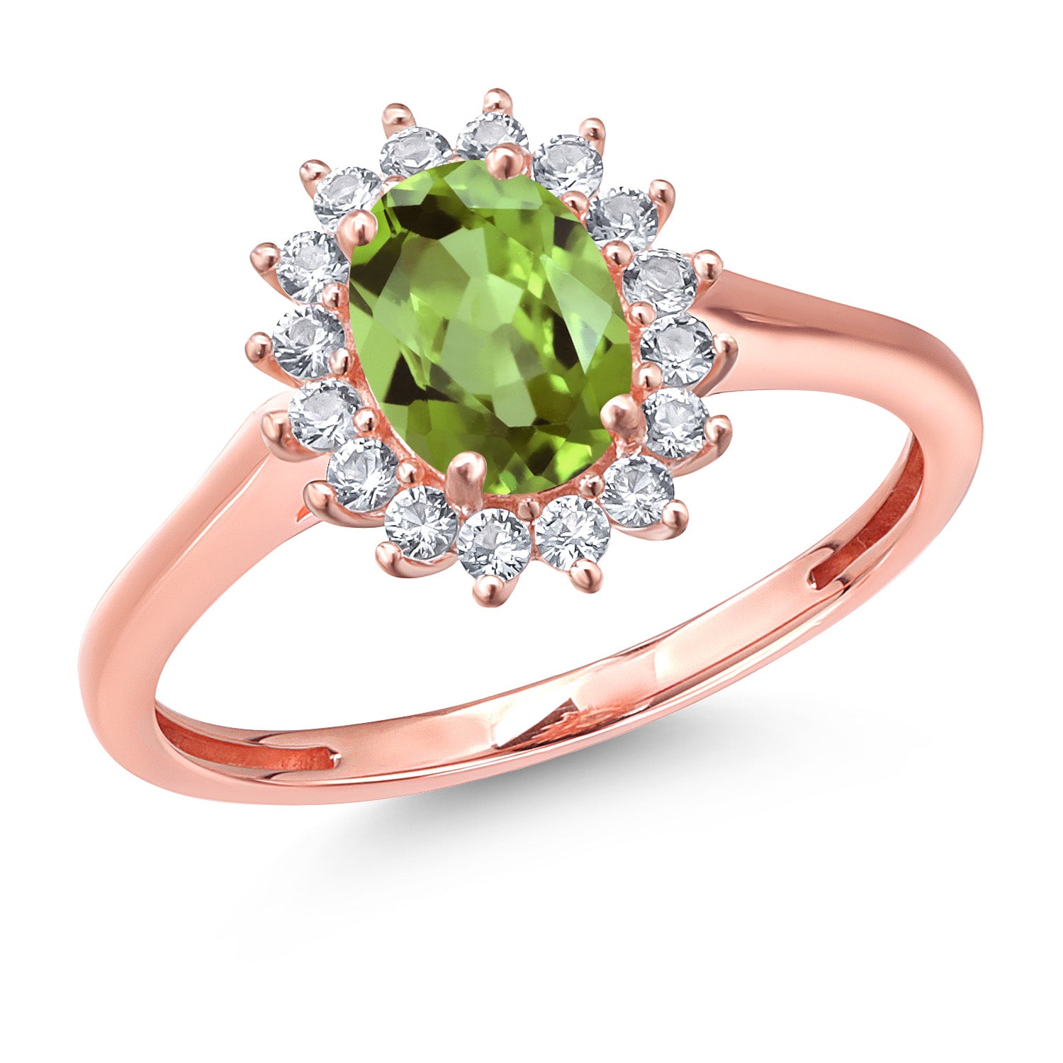 Peridot - August_6_Ring in 10K Rose Gold