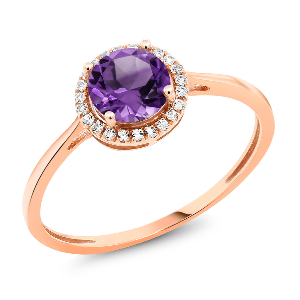 Amethyst - February_5_Ring in 10K Rose Gold