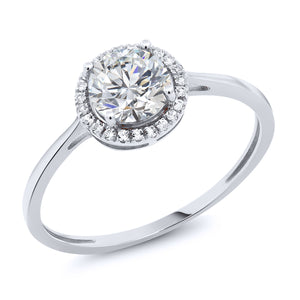 Ring in 10K White Gold