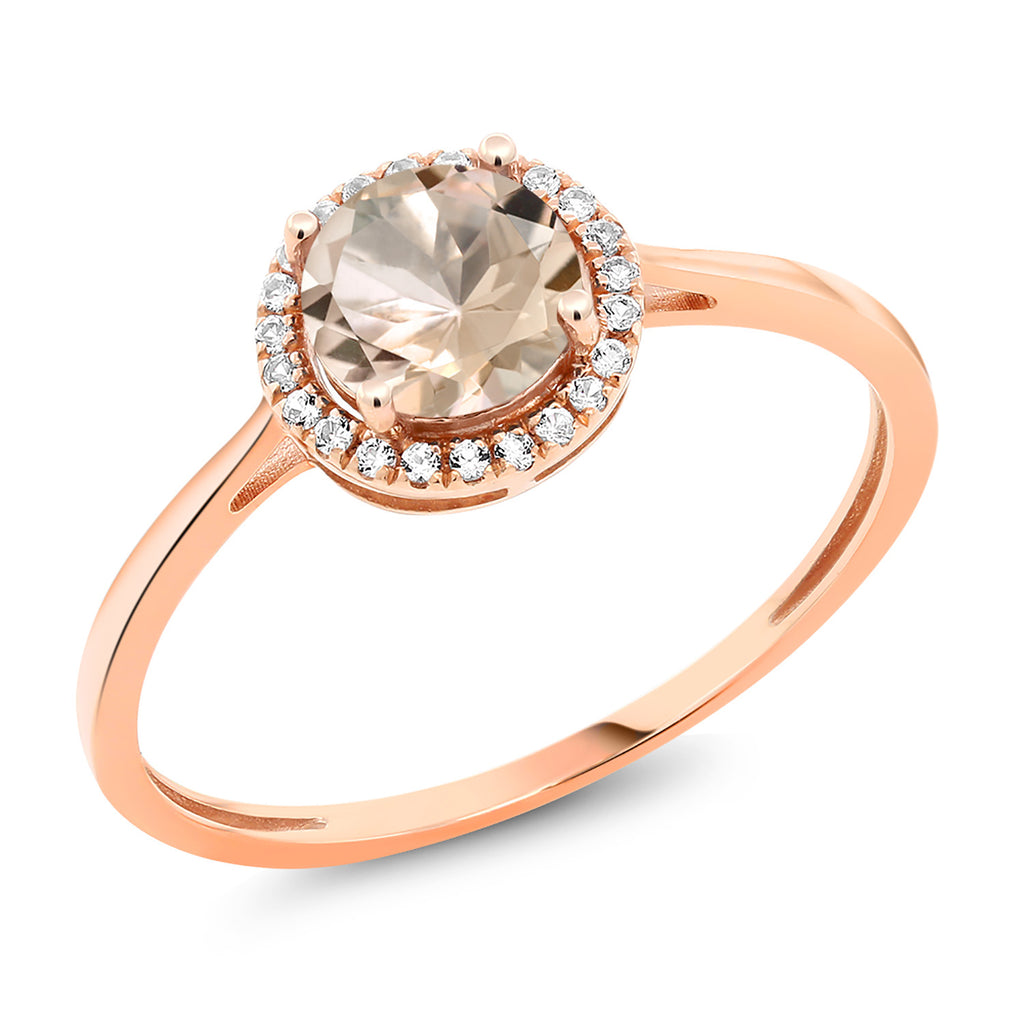 Morganite - October_5_Ring in 10K Rose Gold
