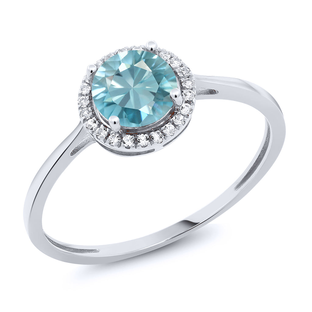 Zircon_8_Ring in 10K White Gold