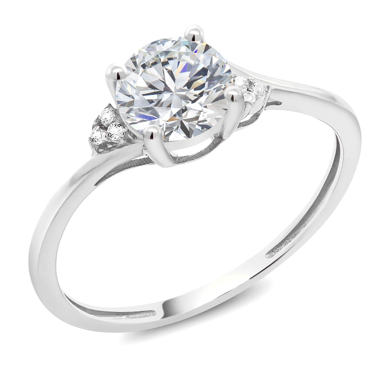 White Lab Grown Diamond - April_9_Ring in 10K White Gold