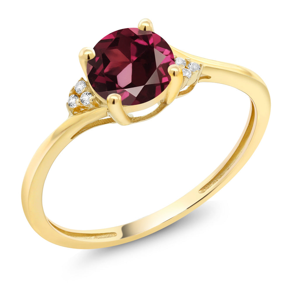 Rhodolite Garnet_6_Ring in 10K Yellow Gold