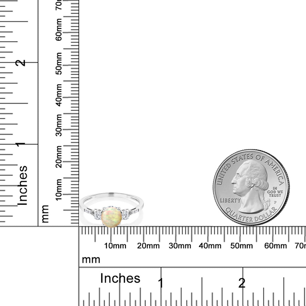 Ring in 10K White Gold