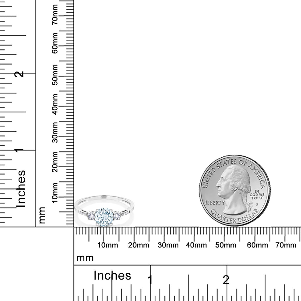Ring in 10K White Gold