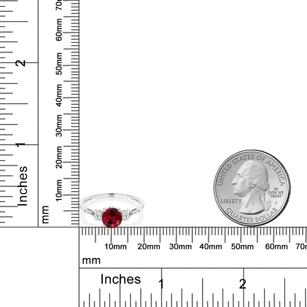 Ring in 10K White Gold