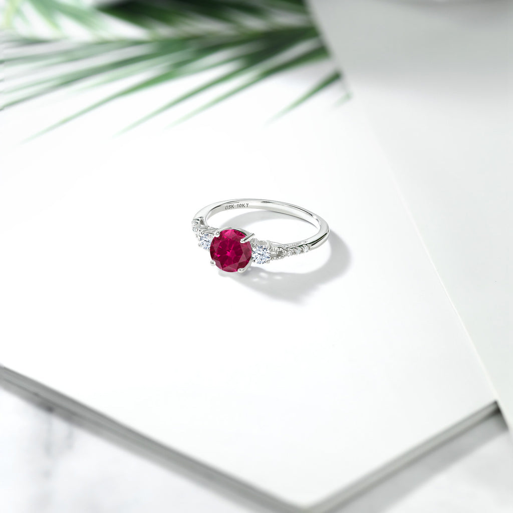 Ring in 10K White Gold