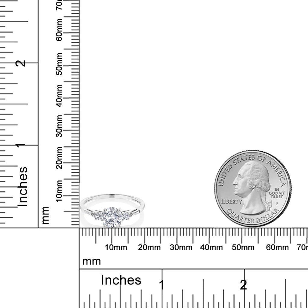 Ring in 10K White Gold