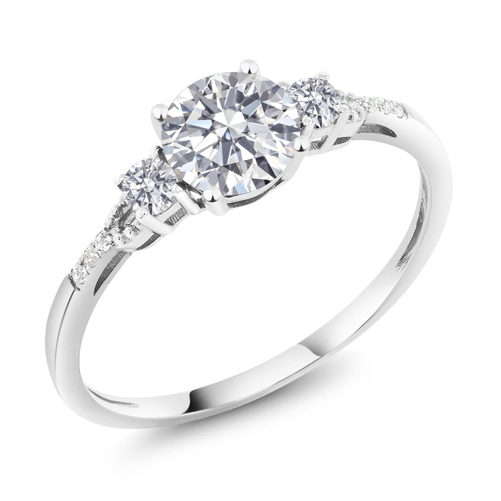White Lab Grown Diamond - April_5_Ring in 10K White Gold