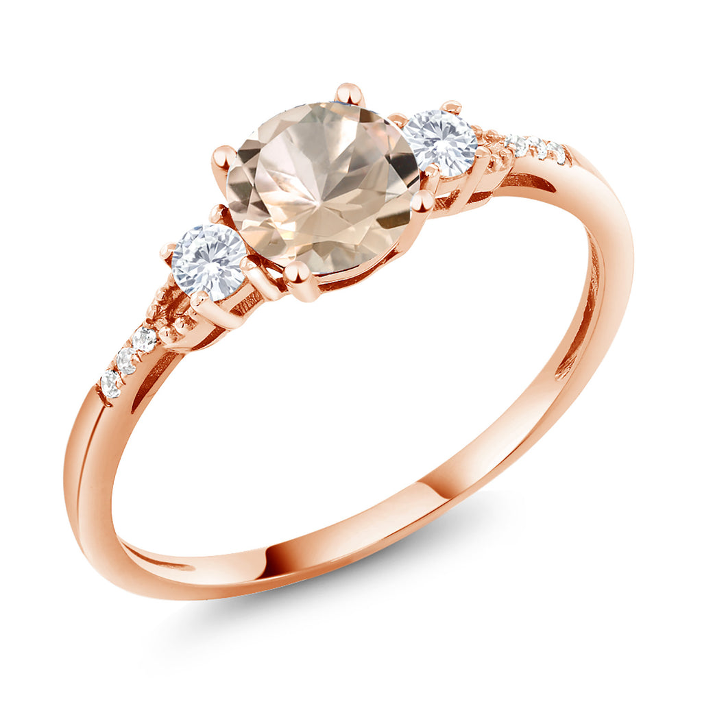 Morganite - October_7_Ring in 10K Rose Gold