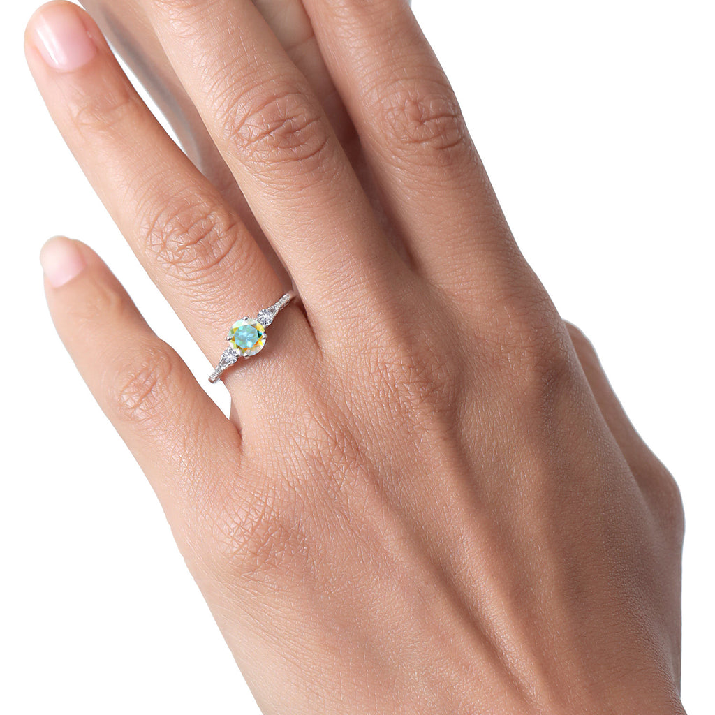 Ring in 10K White Gold