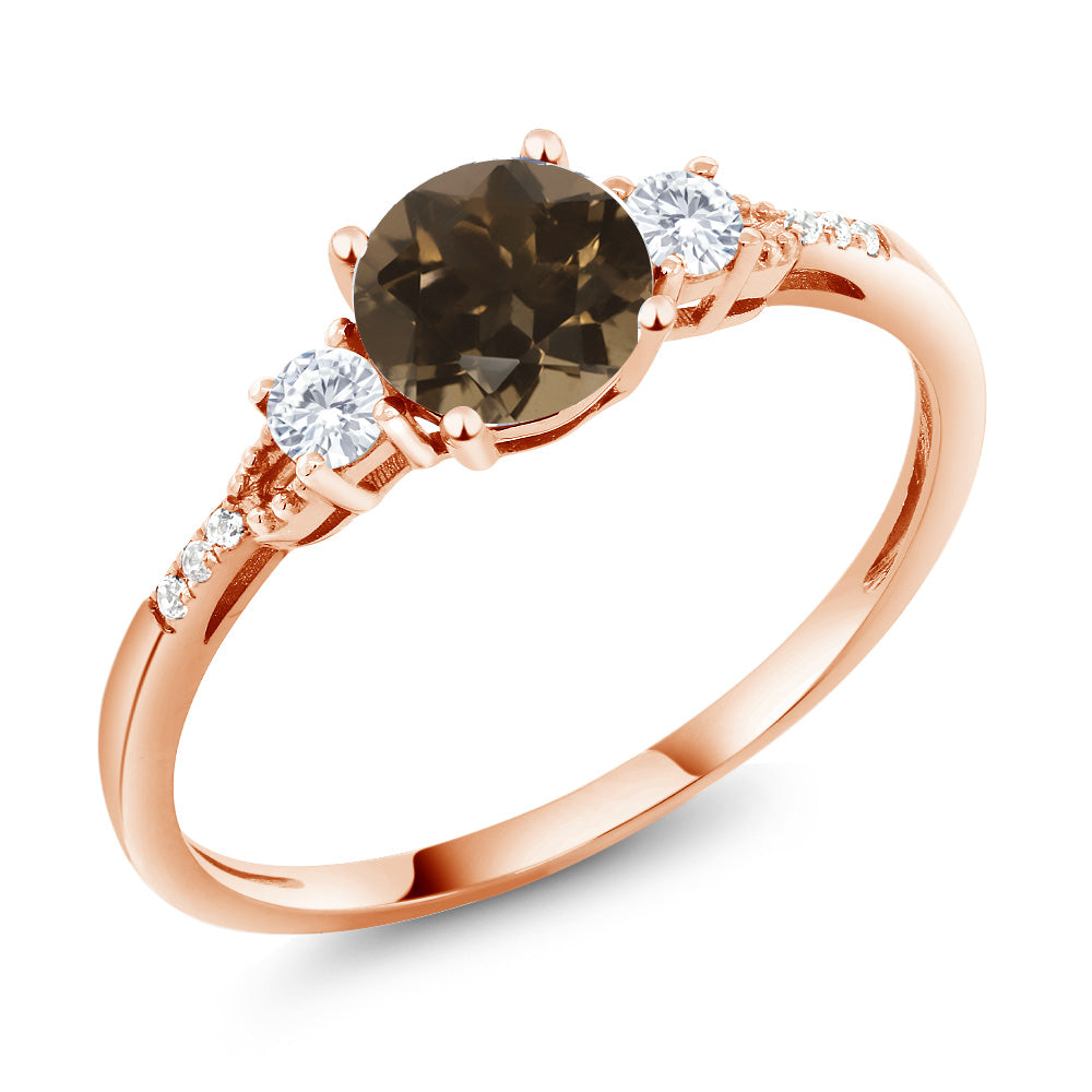 Smoky Quartz_5_Ring in 10K Rose Gold