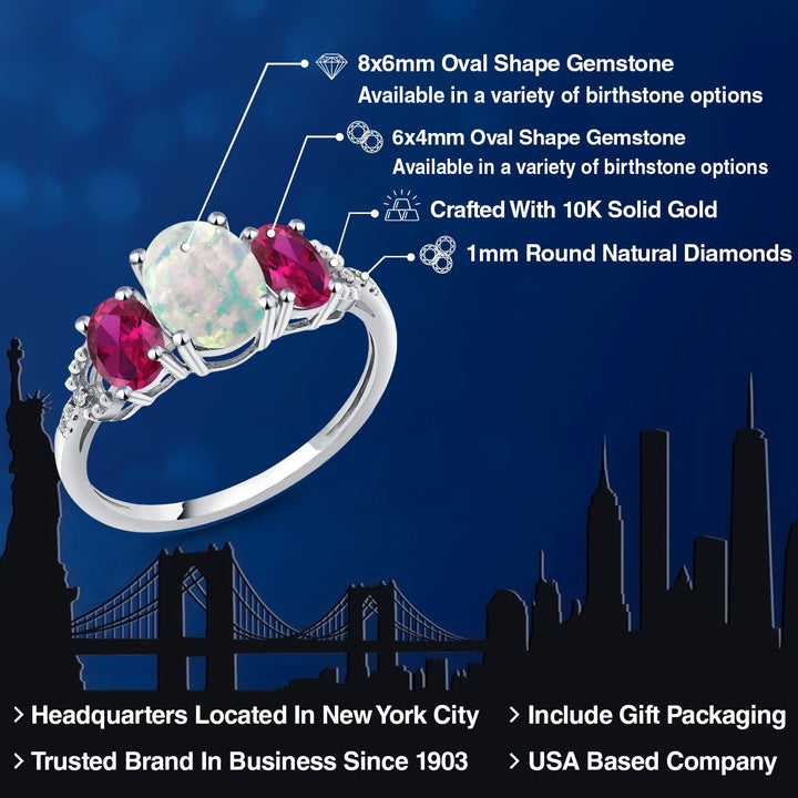 Ring in 10K White Gold