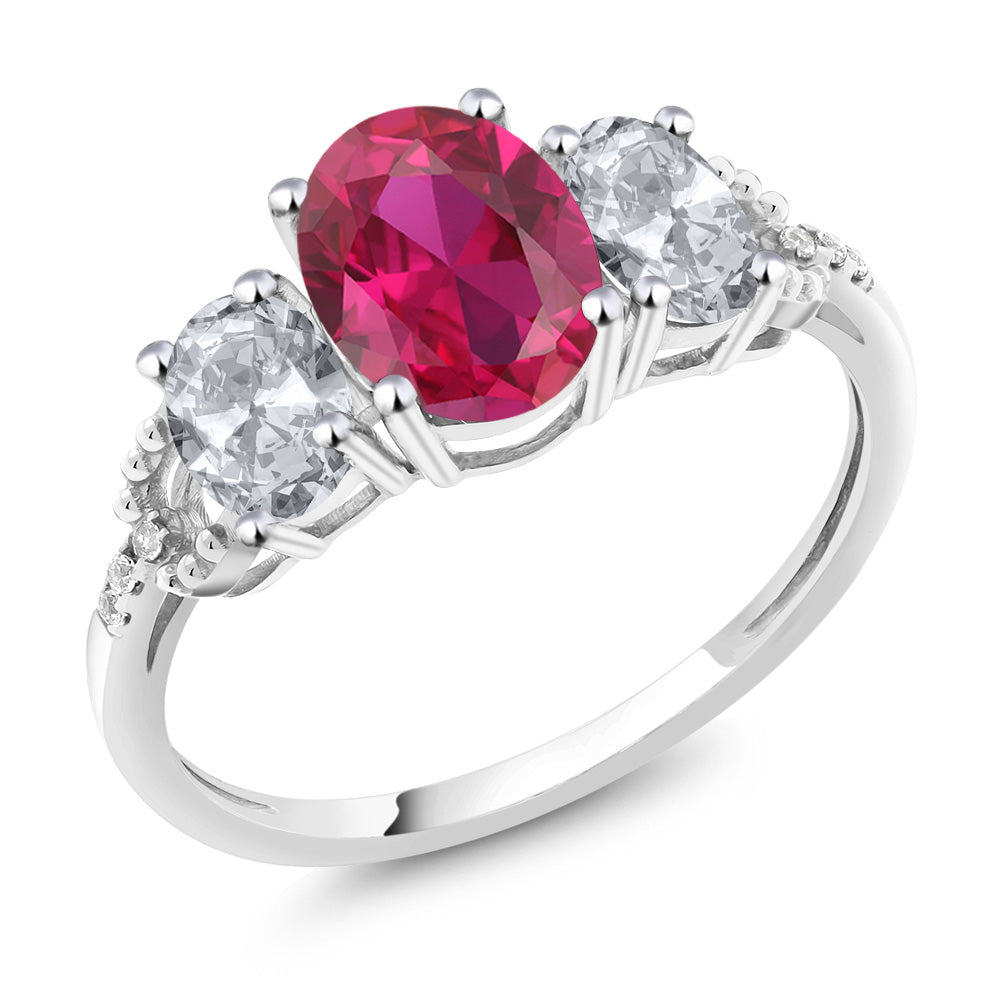 Created Ruby - July_9.5_Ring in 10K White Gold