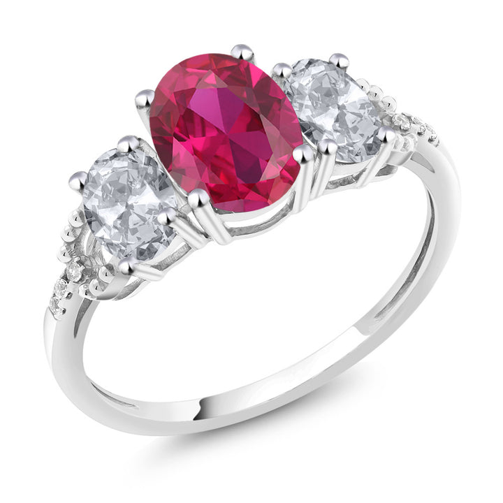 Created Ruby - July_5_Ring in 10K White Gold