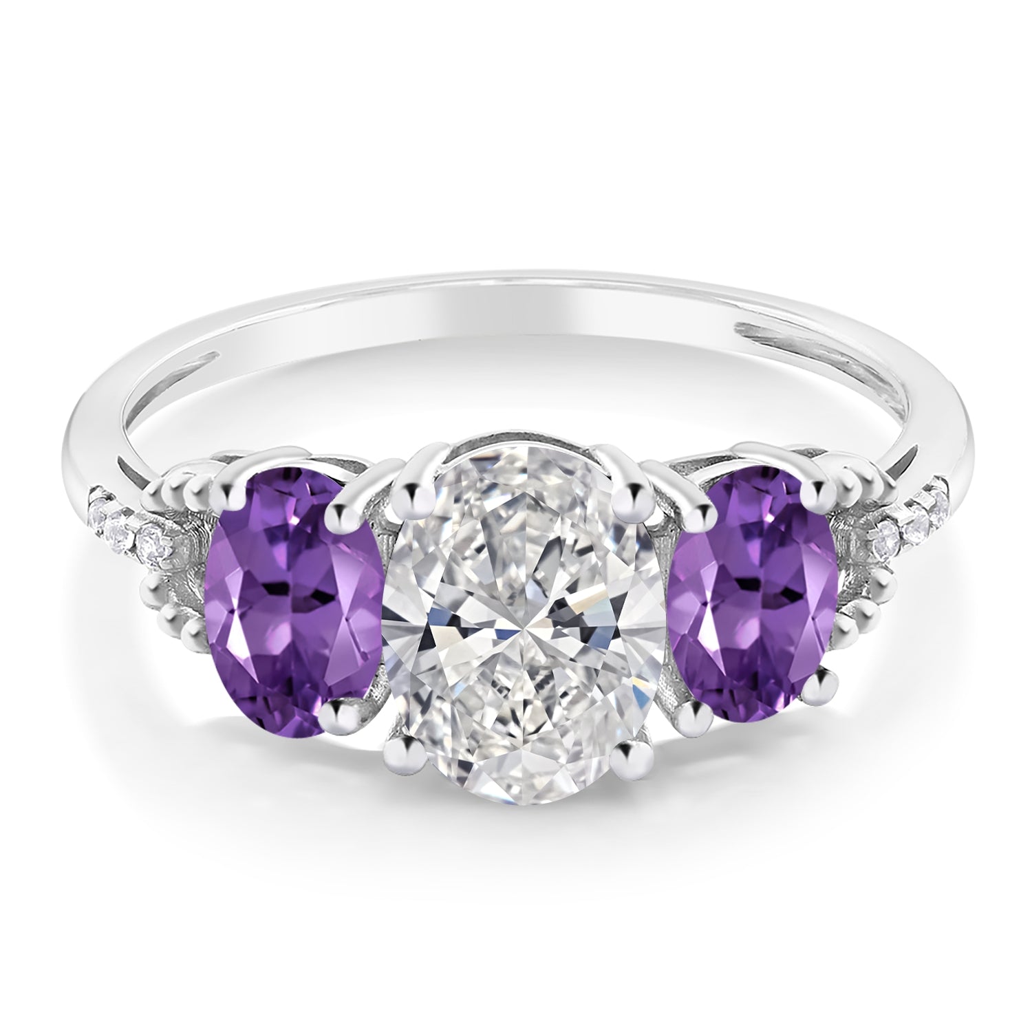 Ring in 10K White Gold