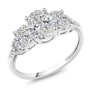 Ring in 10K White Gold