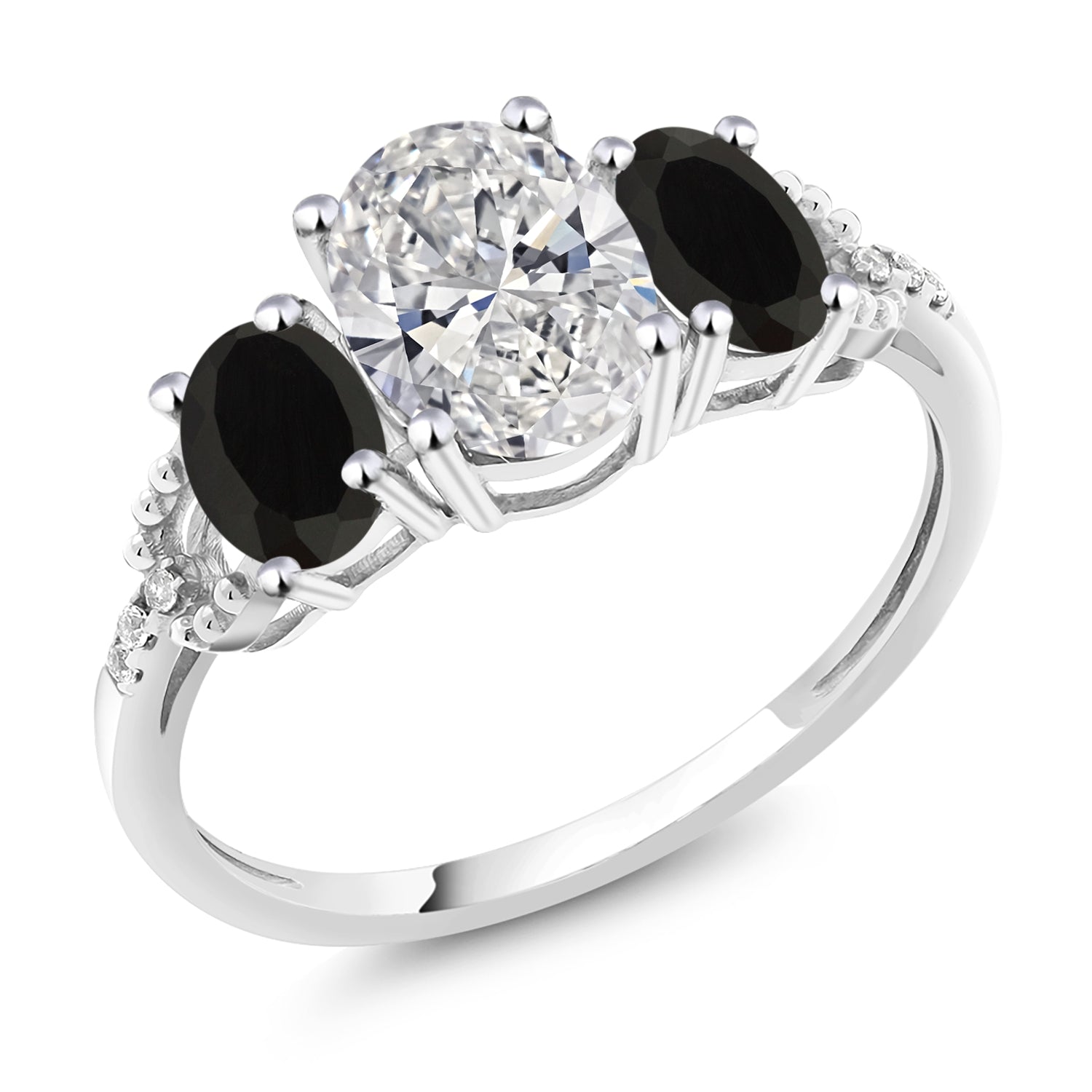 Ring in 10K White Gold