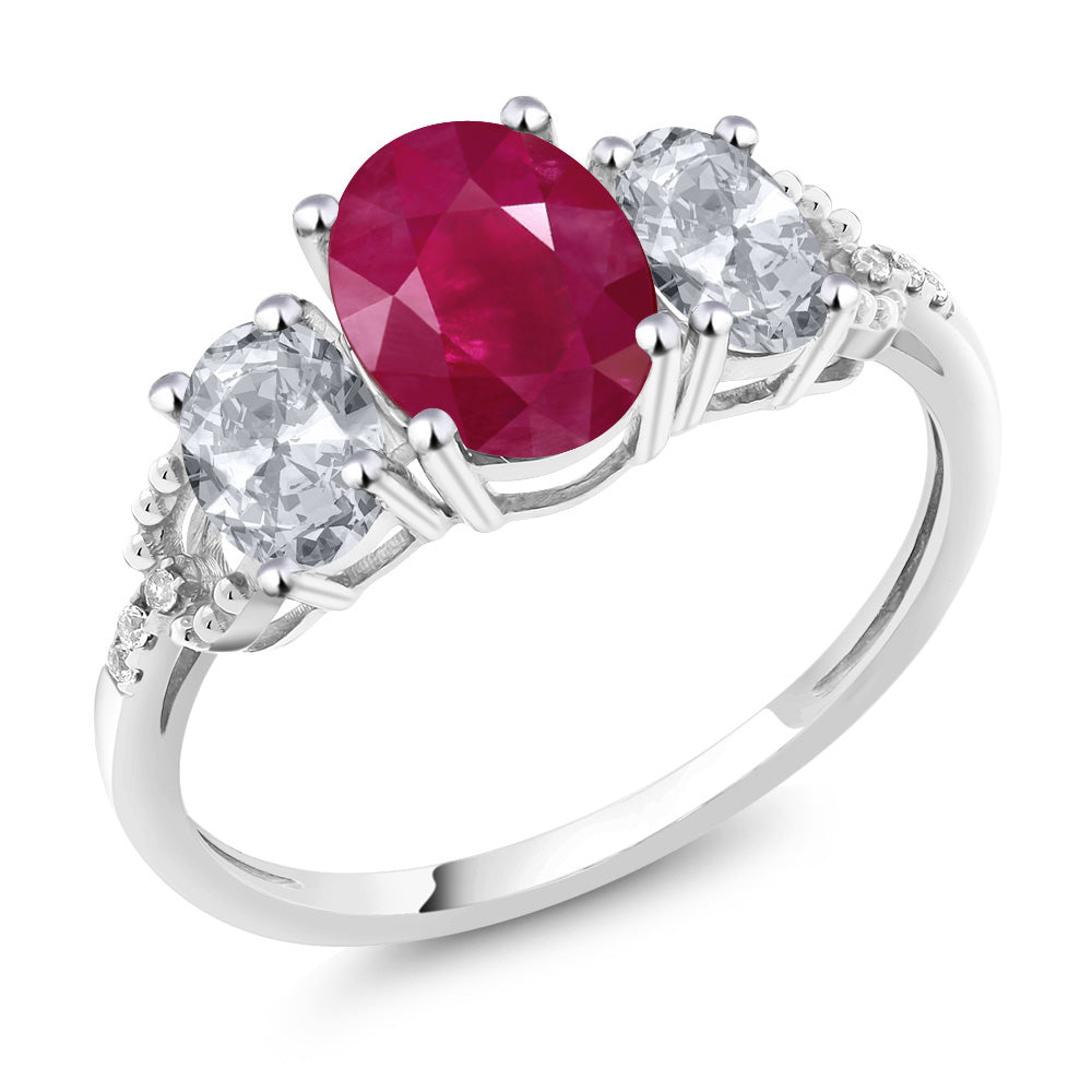 Ruby - July_9.5_Ring in 10K White Gold