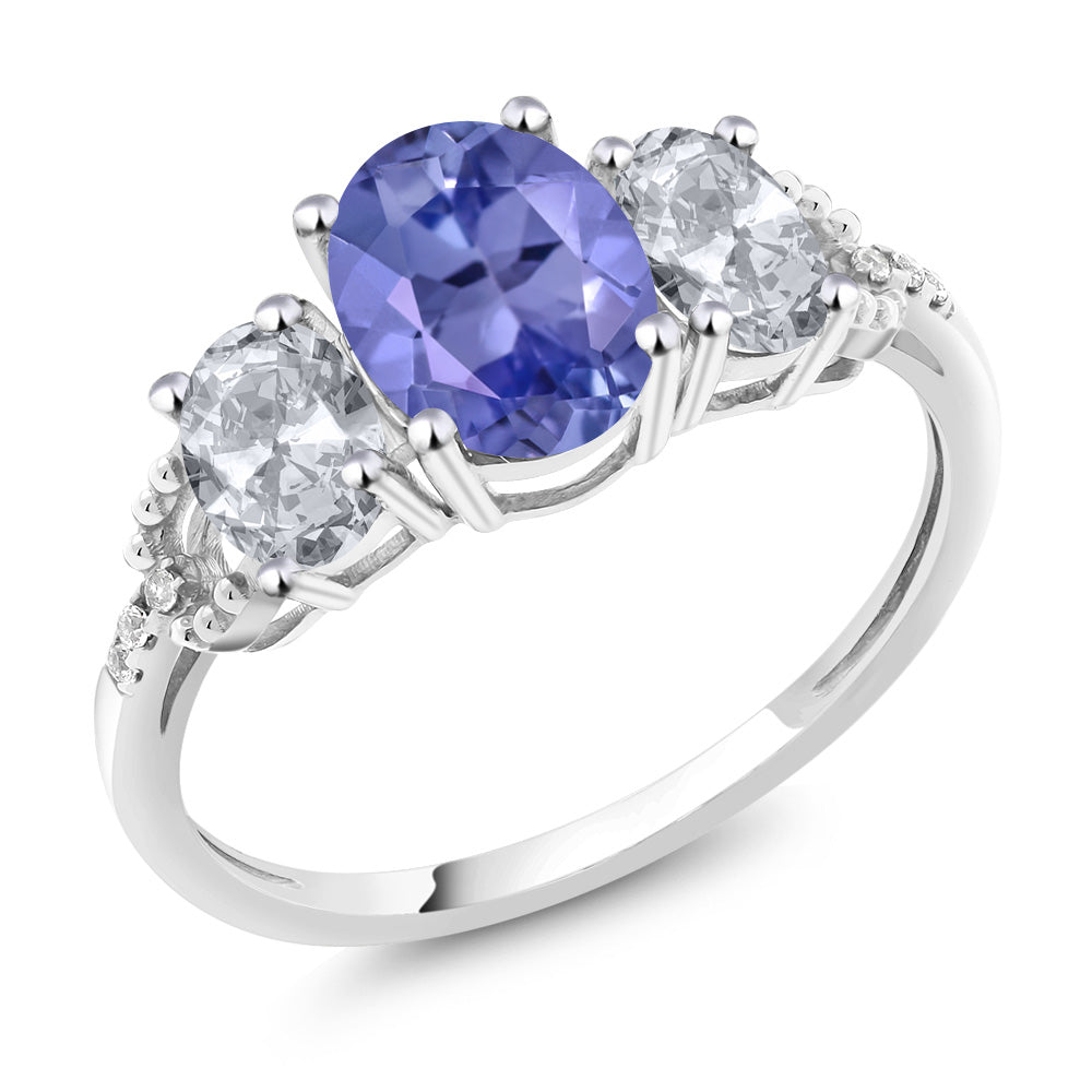 Tanzanite - December_7_Ring in 10K White Gold